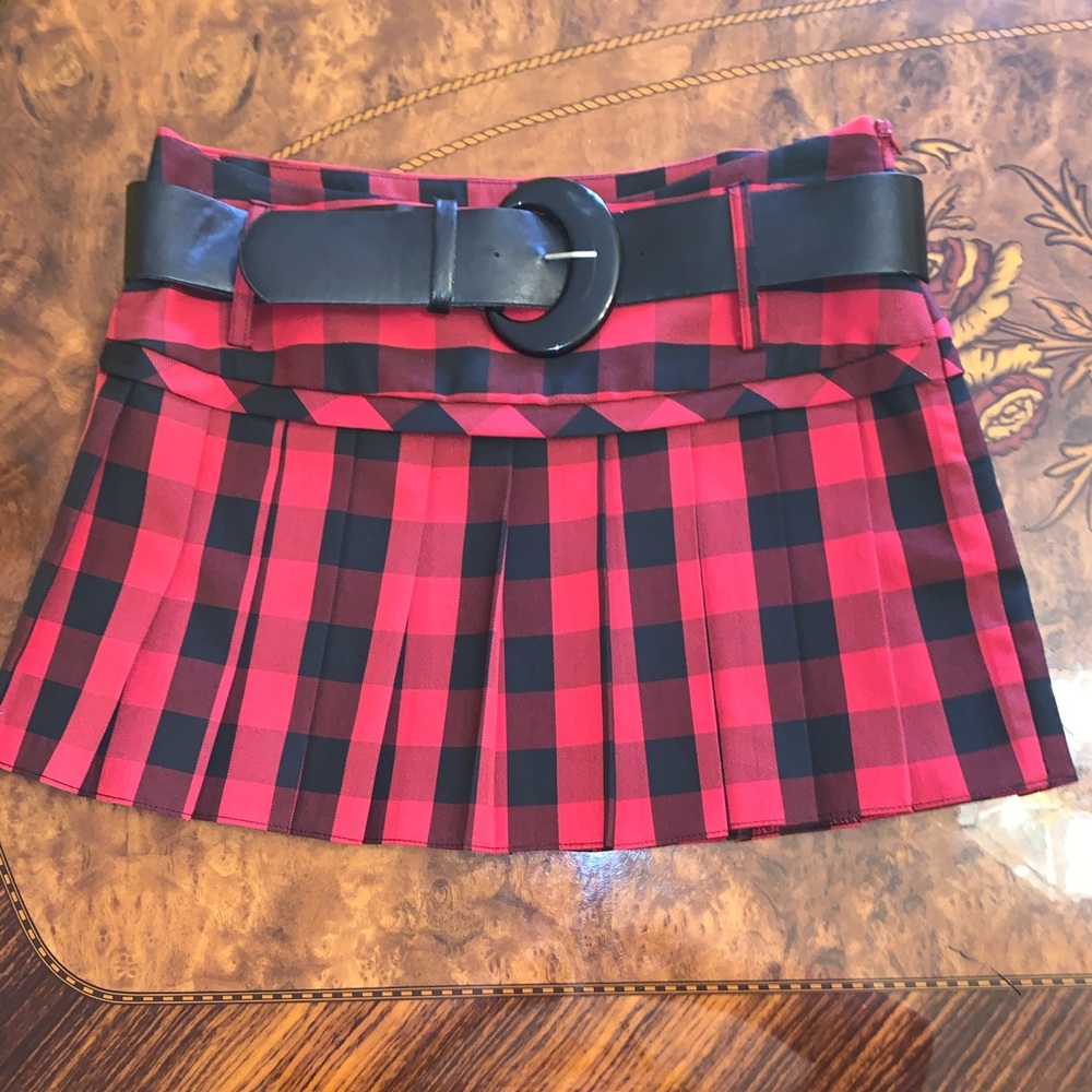 Tracy Evans Plaid Skirt